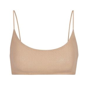 SKIMS gold Metallic Bralette